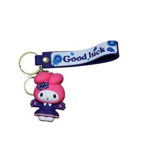 My Melody Pink Purple Keychain‎